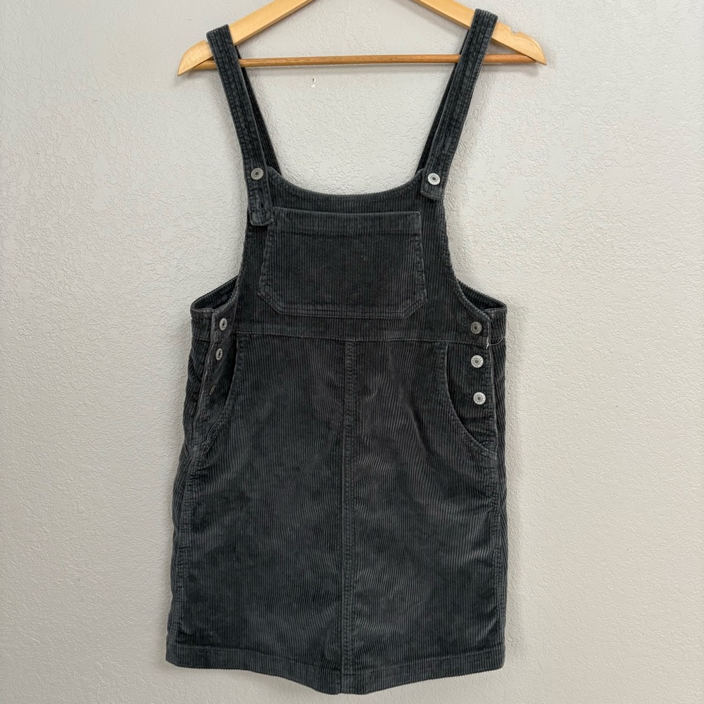 American Eagle Gray corduroy Overall Dress - Picture 4 of 10